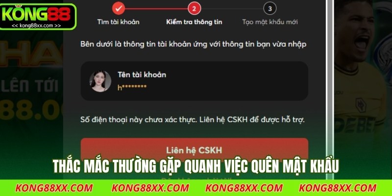 Thắc mắc thường gặp quanh việc quên mật khẩu