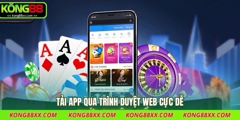 Tải app qua trình duyệt web cực dễ