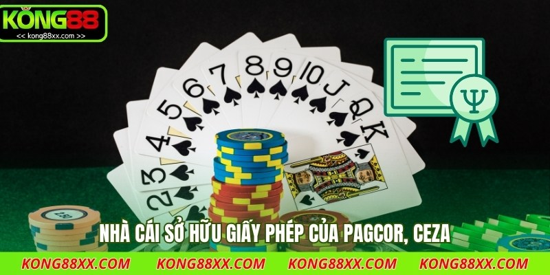 Nhà cái sở hữu giấy phép của PAGCOR, CEZA