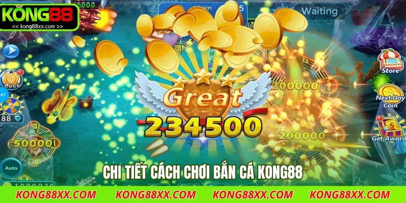 Chi tiết cách chơi bắn cá Kong88