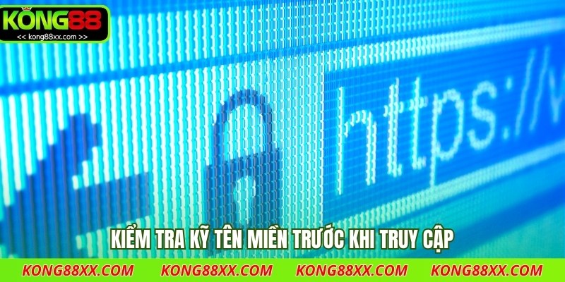 Kiểm tra kỹ tên miền trước khi truy cập